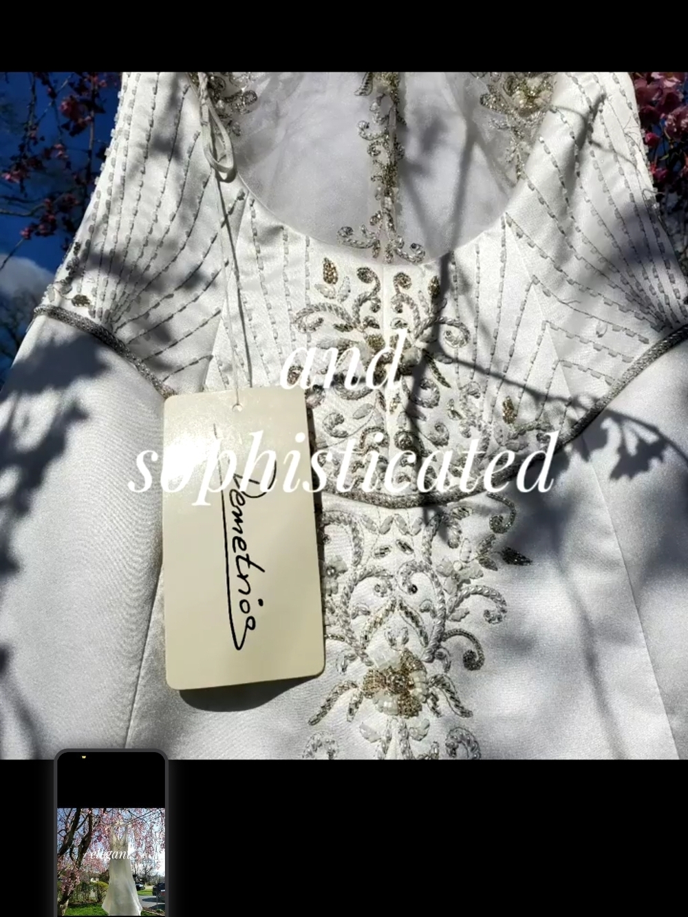 White Embroidered Wedding Dress